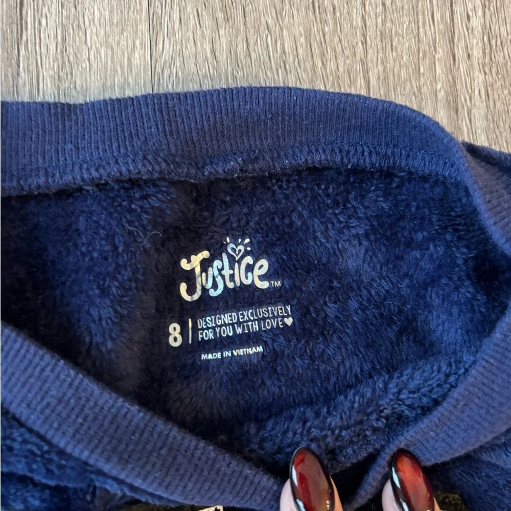 Justice Plush Navy Sweatshirt for Kids